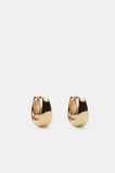 Small Hinge Hoop  Gold  hi-res