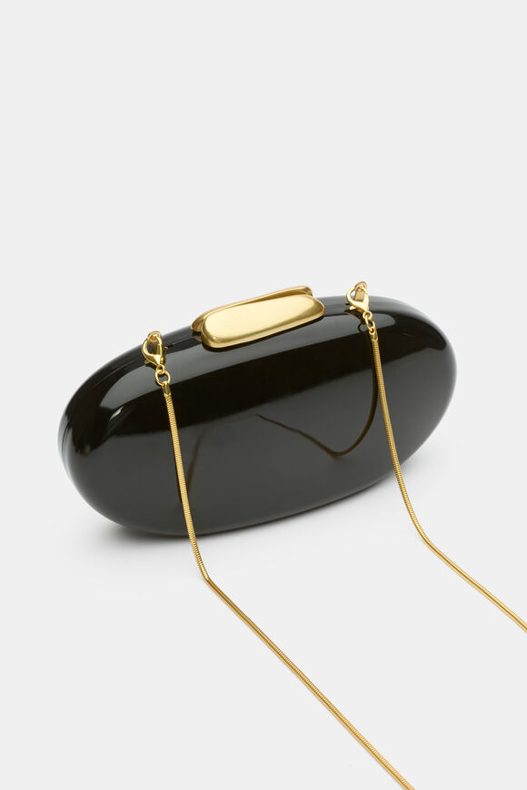 Acrylic Hardcase Clutch  Black  hi-res