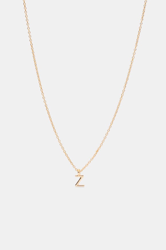 Gold Alphabet Necklace  Z  hi-res