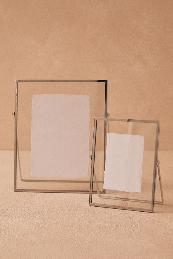 Miles Small Photo Frame  Silver  hi-res