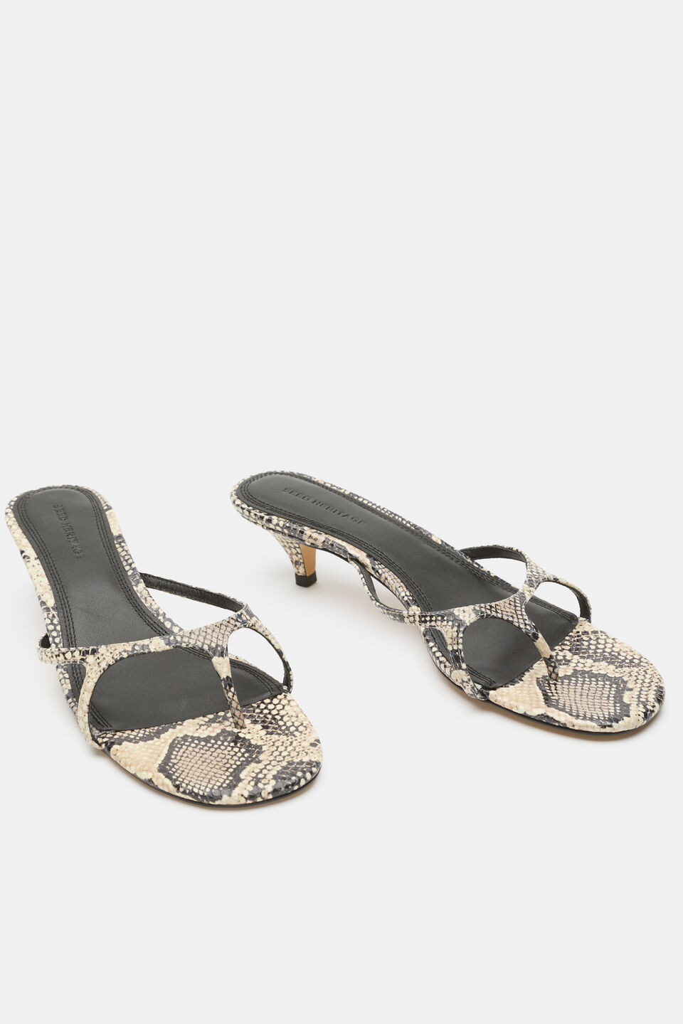 Isadora Heel  Snake Print