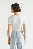 Core Rib Tee  Whisper White  hi-res