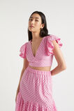 Broderie Crop Top  Soft Orchid  hi-res