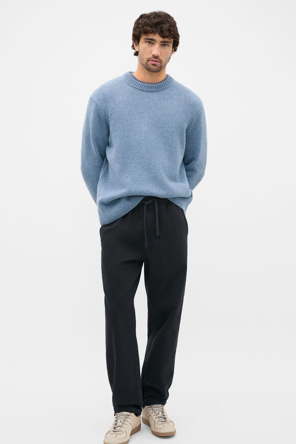 Wool Cotton Crew  Harbour Blue  hi-res