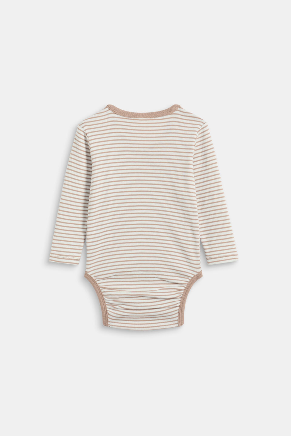 Logo Stripe Wrap Bodysuit  Acorn Stripe
