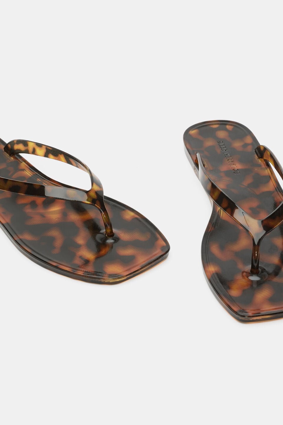 Elle Jelly Flip Flop  Tortoiseshell