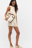 Twill High Waist Short  Ecru  hi-res