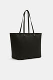 Knitted Carry All Tote  Black  hi-res