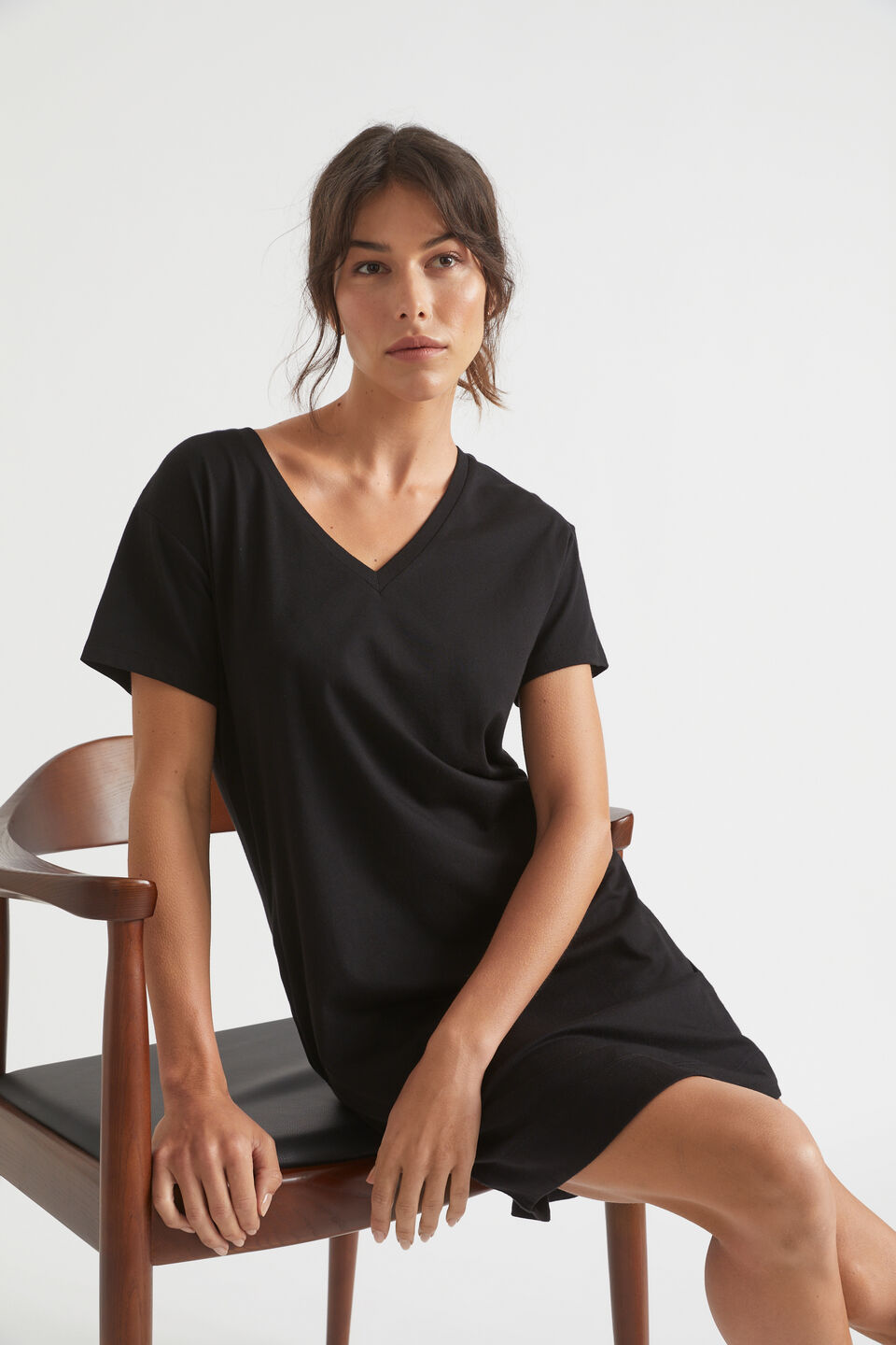 Core Tee Dress  Black