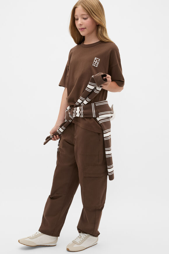 Oversized Logo Tee  Chocolate  hi-res