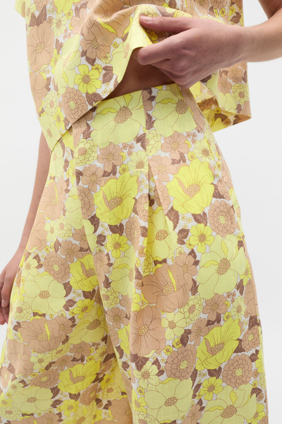 Linen Vintage Floral Pant  Vintage Floral