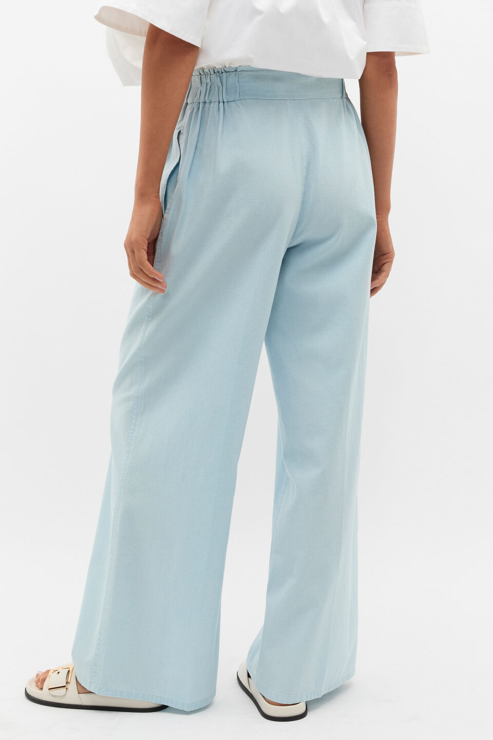 Chambray Elasticated Pant  Chambray