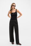 Core Linen Easy Wide Leg Pant  Black  hi-res