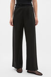 Core Linen Easy Wide Leg Pant  Black  hi-res