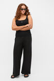 Core Linen Easy Wide Leg Pant  Black  hi-res