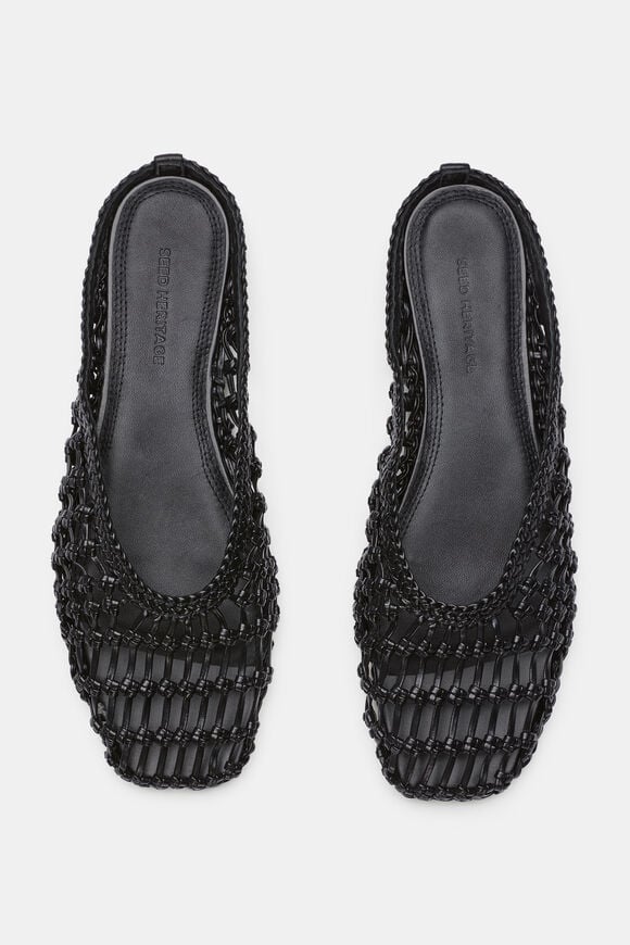 Bella Woven Mule  Black  hi-res