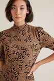 High Neck Animal Top    hi-res