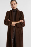 Mohair Blend Rib Cardigan  Dark Espresso Marle  hi-res