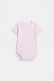 Core Rib Logo Bodysuit  Posie Stripe  hi-res