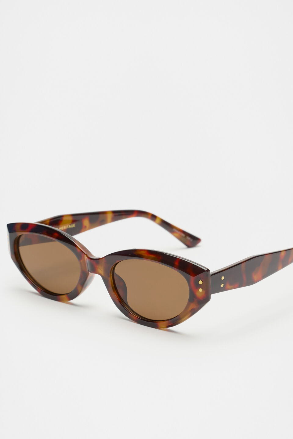 Lida Cat Eye Sunglasses  Dark Tort