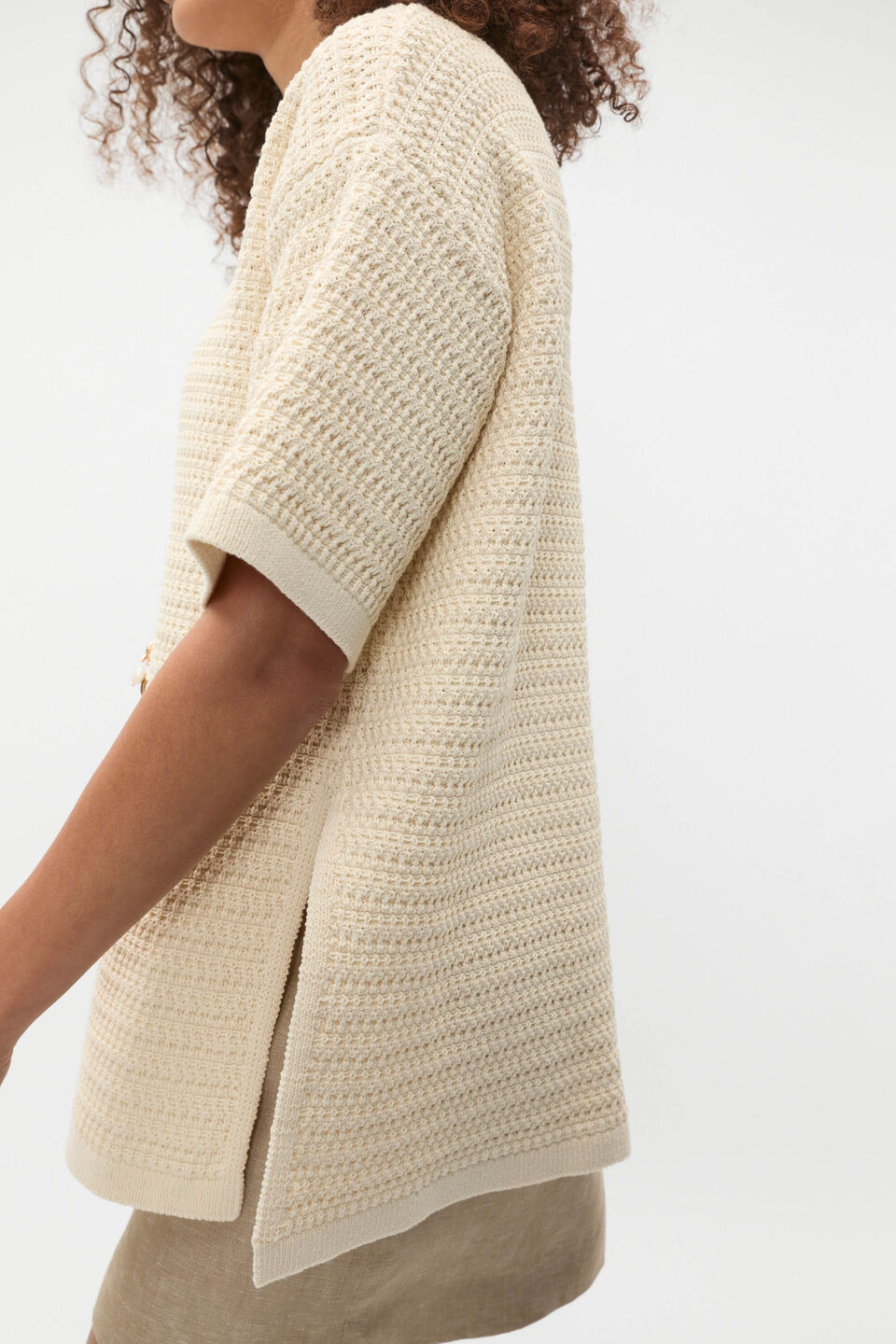 Crochet Stitch Slouch Knit  Tofu