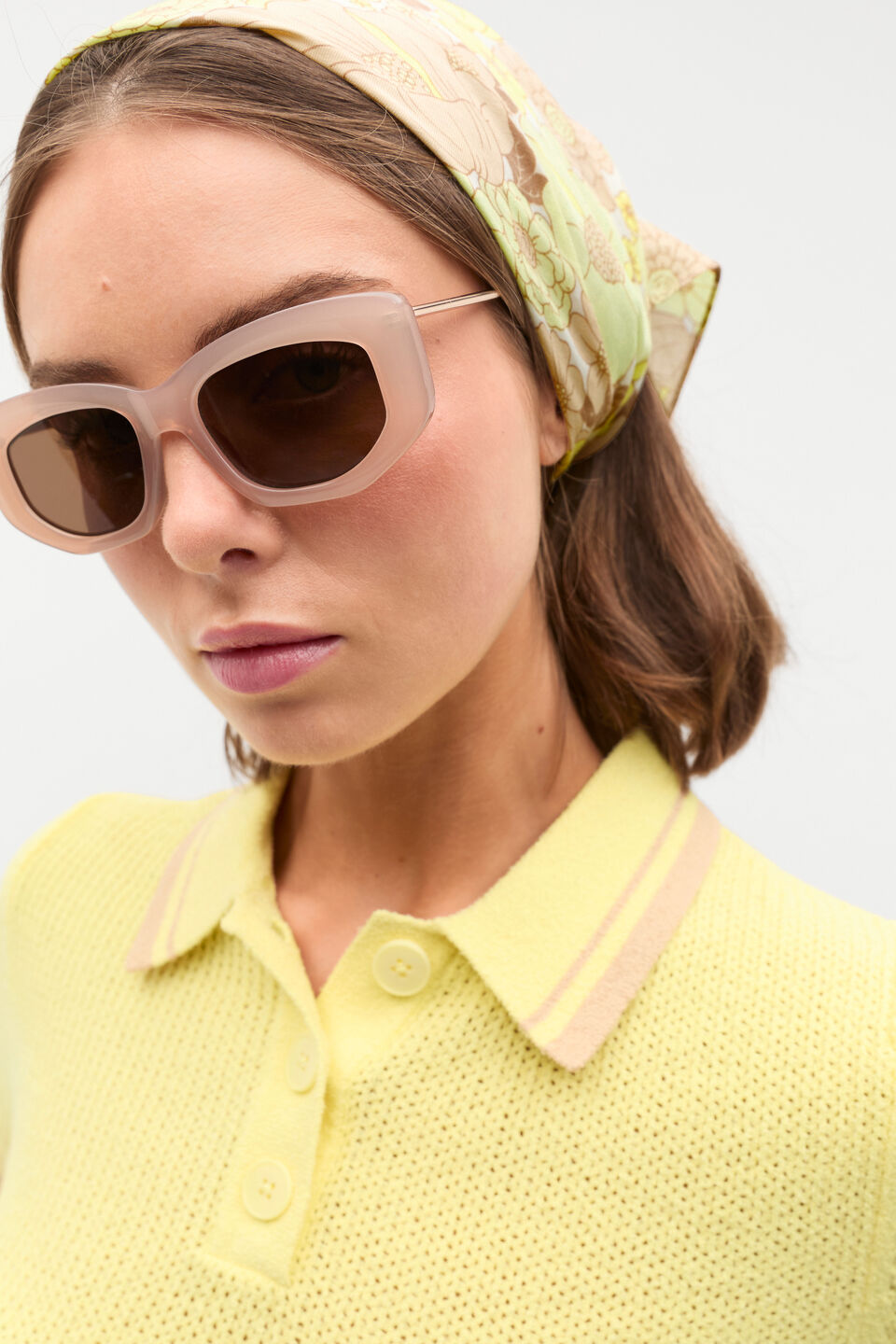 Aimee Sunglasses  Ecru