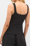 Core Heritage Rib Tank  Black  hi-res