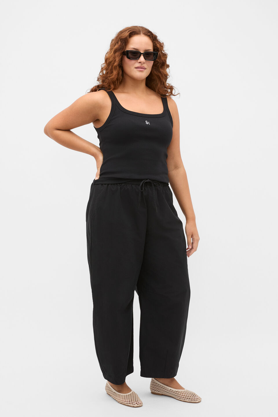 Core Heritage Rib Tank  Black