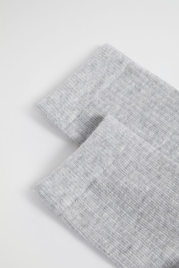 Core Quarter Crew Sock  Light Grey Marle  hi-res