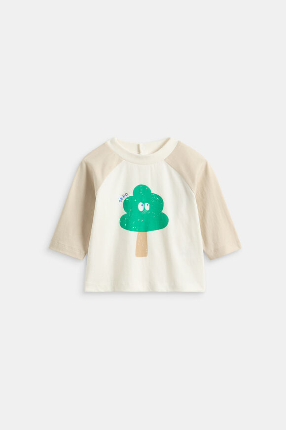 Tree Raglan Tee  Cool Stone  hi-res