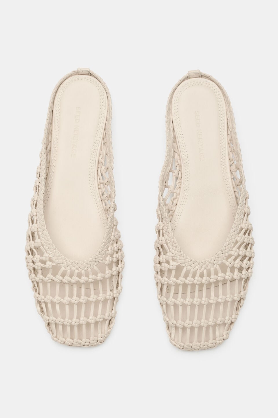 Bella Woven Mule  Stone