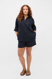 Core Linen High Rise Short  Twilight Blue  hi-res