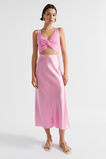 Cotton Blend Twist Knit Top  Pink Gin  hi-res