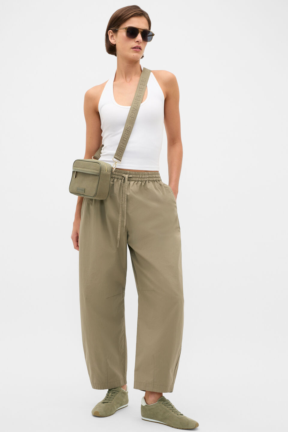 Cotton Elasticated Pant  Caper
