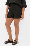 Core Linen High Rise Short  Black  hi-res