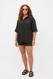 Core Linen High Rise Short  Black  hi-res