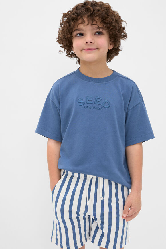 Core Logo Tee  Washed Navy  hi-res