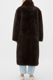 Maxi Faux Fur Coat  Coffee Bean  hi-res