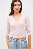 Australian Merino Cropped Cardigan  Primrose Marle  hi-res