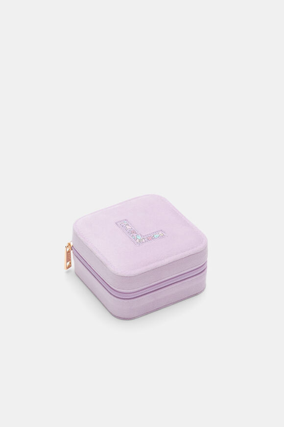 Ditsy Initial Jewellery Box  L  hi-res