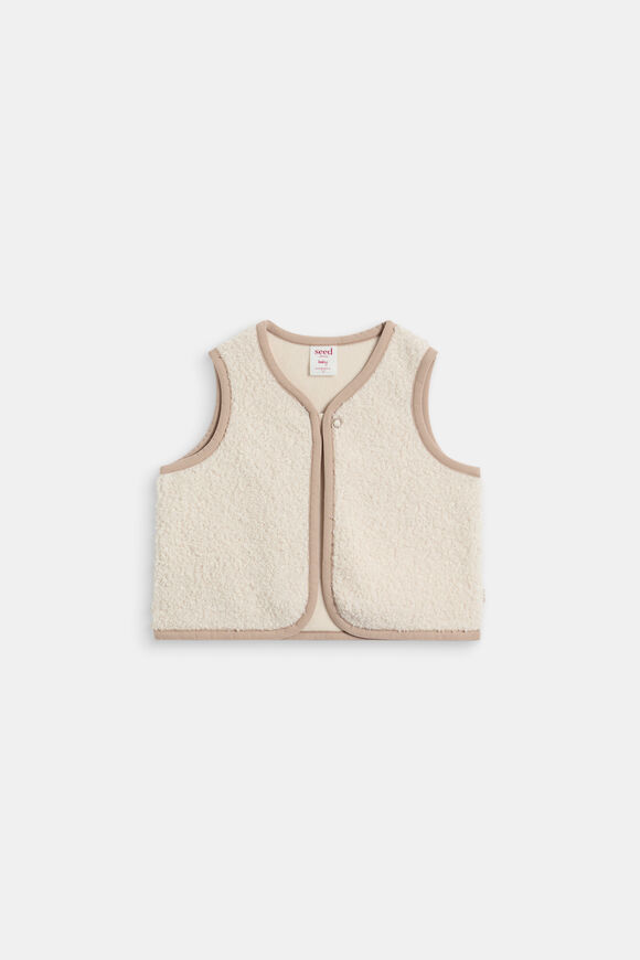 Teddy Vest  Oat  hi-res
