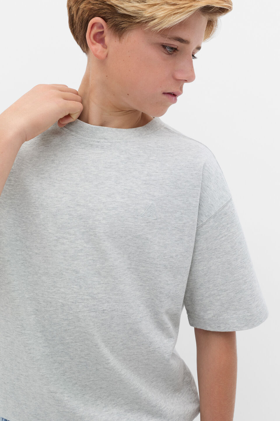 Essential Tee  Mid Grey Marle