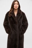 Maxi Faux Fur Coat  Coffee Bean  hi-res