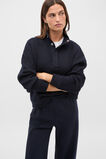Textured Twist Funnel Neck Sweat  Twilight Blue Twist  hi-res