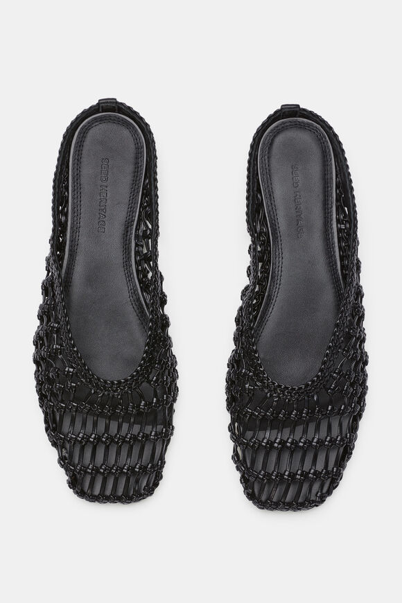 Bella Woven Mule  Black  hi-res