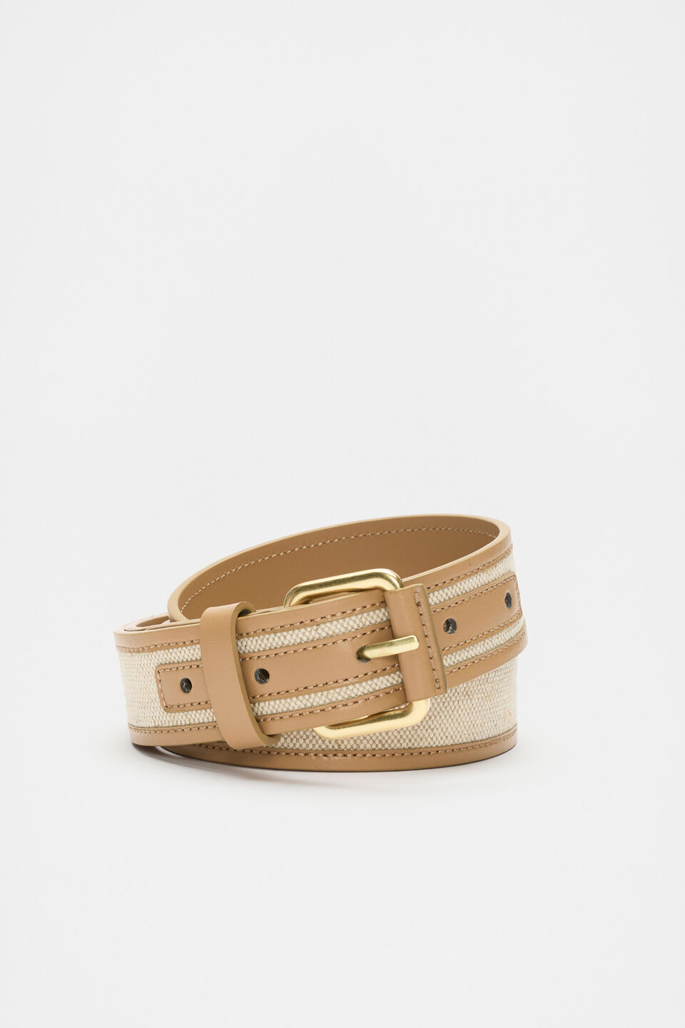 Allegra Textile Belt  Caramel