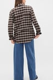 Relaxed Check Shirt  Coffee Bean Check  hi-res
