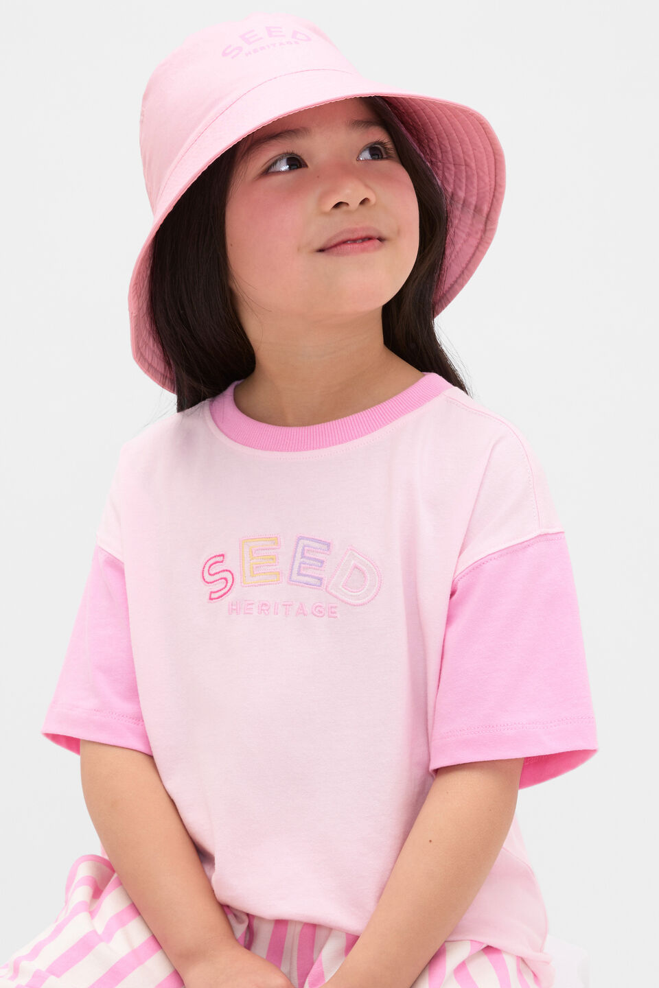 Adjustable Bucket Hat  Pink Lemonade