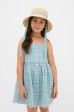 Gingham Straw Hat  Natural  hi-res