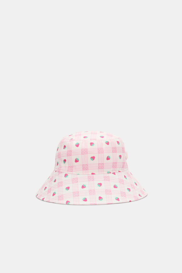 Strawberry Brimmed Hat  Multi  hi-res